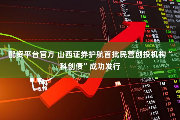 配资平台官方 山西证券护航首批民营创投机构“科创债”成功发行