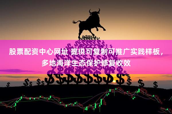股票配资中心网址 提供可复制可推广实践样板，多地海洋生态保护修复收效