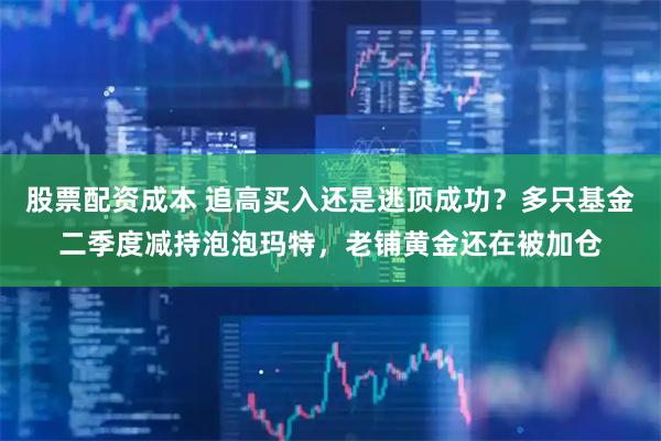股票配资成本 追高买入还是逃顶成功？多只基金二季度减持泡泡玛特，老铺黄金还在被加仓